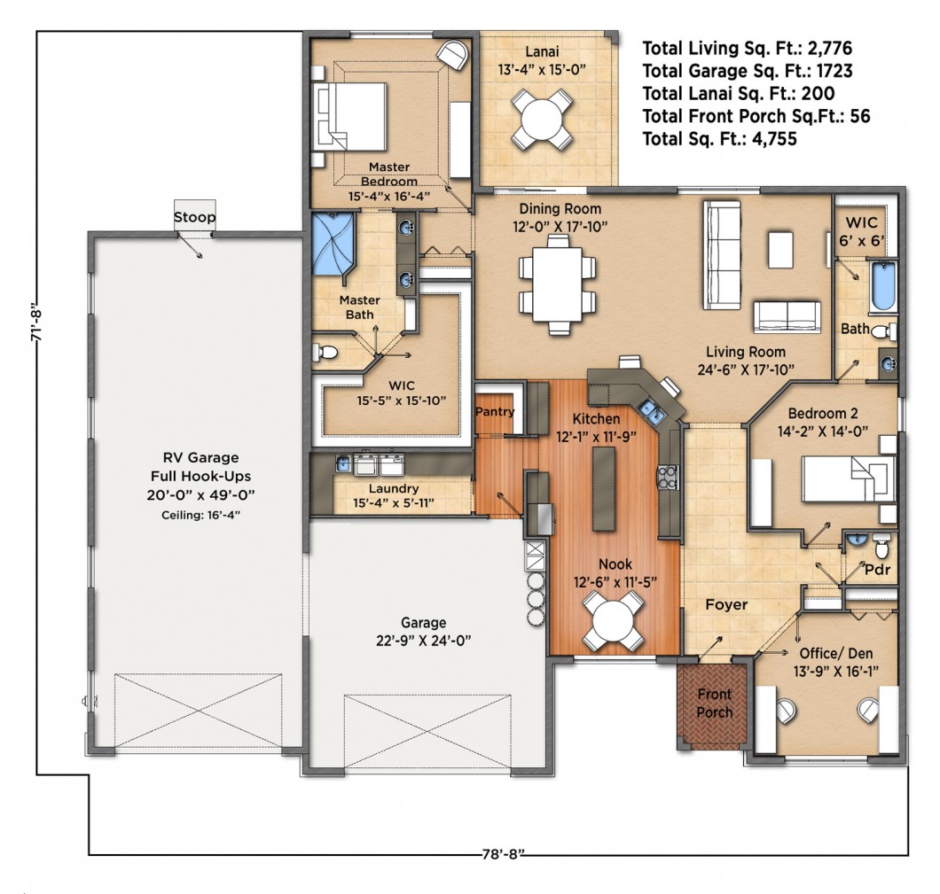 Sunset Harbor II Floorplan - Lake Weir Preserve